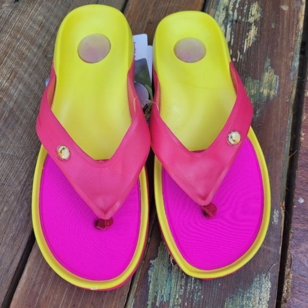 Mango Slide Flip Flops Thong Sandals Sz 7
